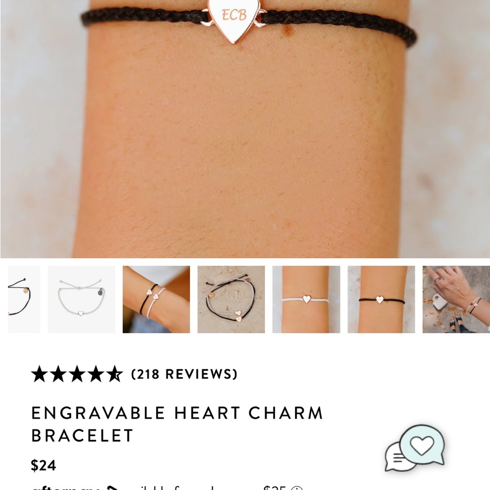 Never worn “J” Pura Vida bracelet - Picture 4 of 4